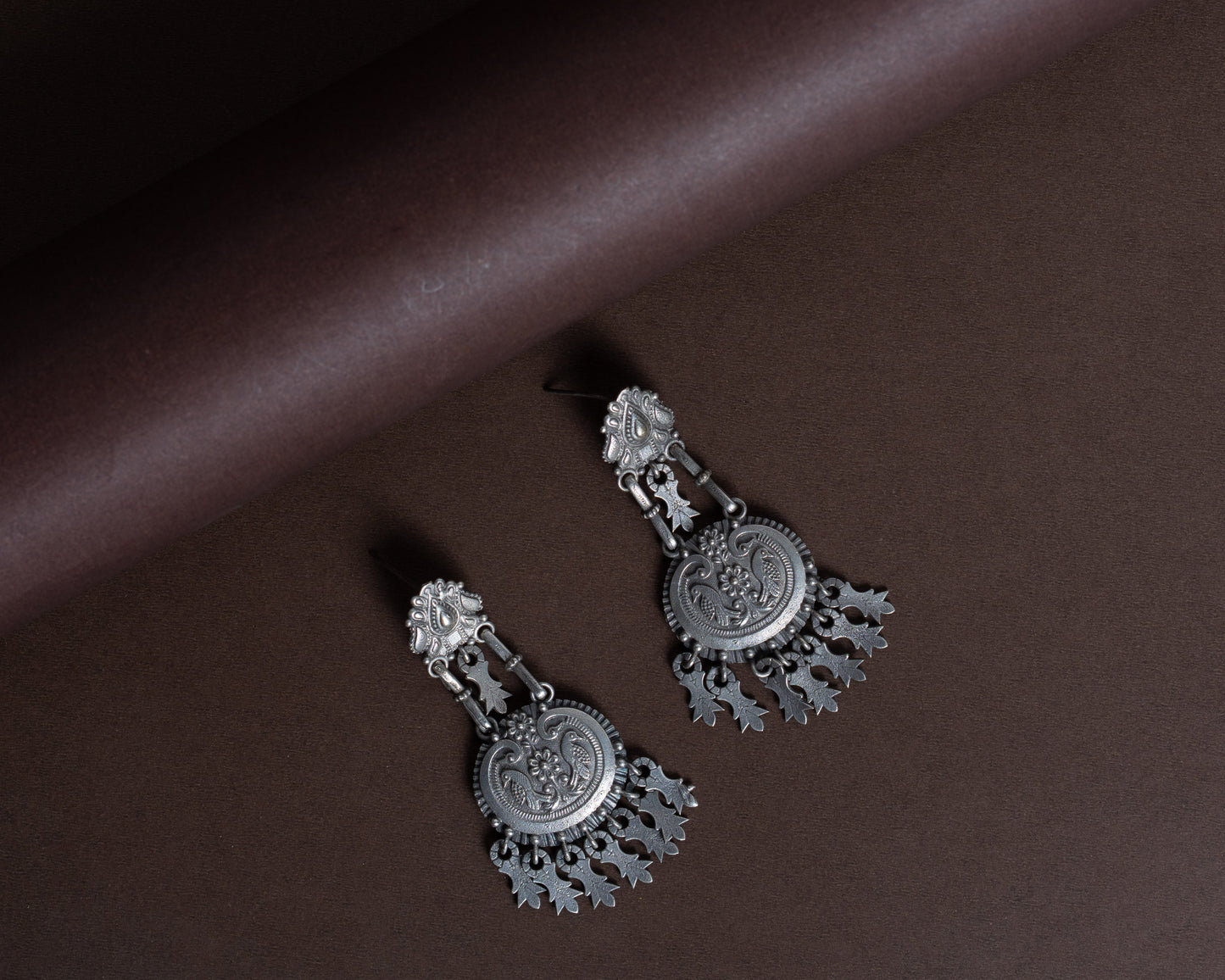 TAGS0014 - vintage german silver earrings by Tarana Accessories, handcrafted jewellery