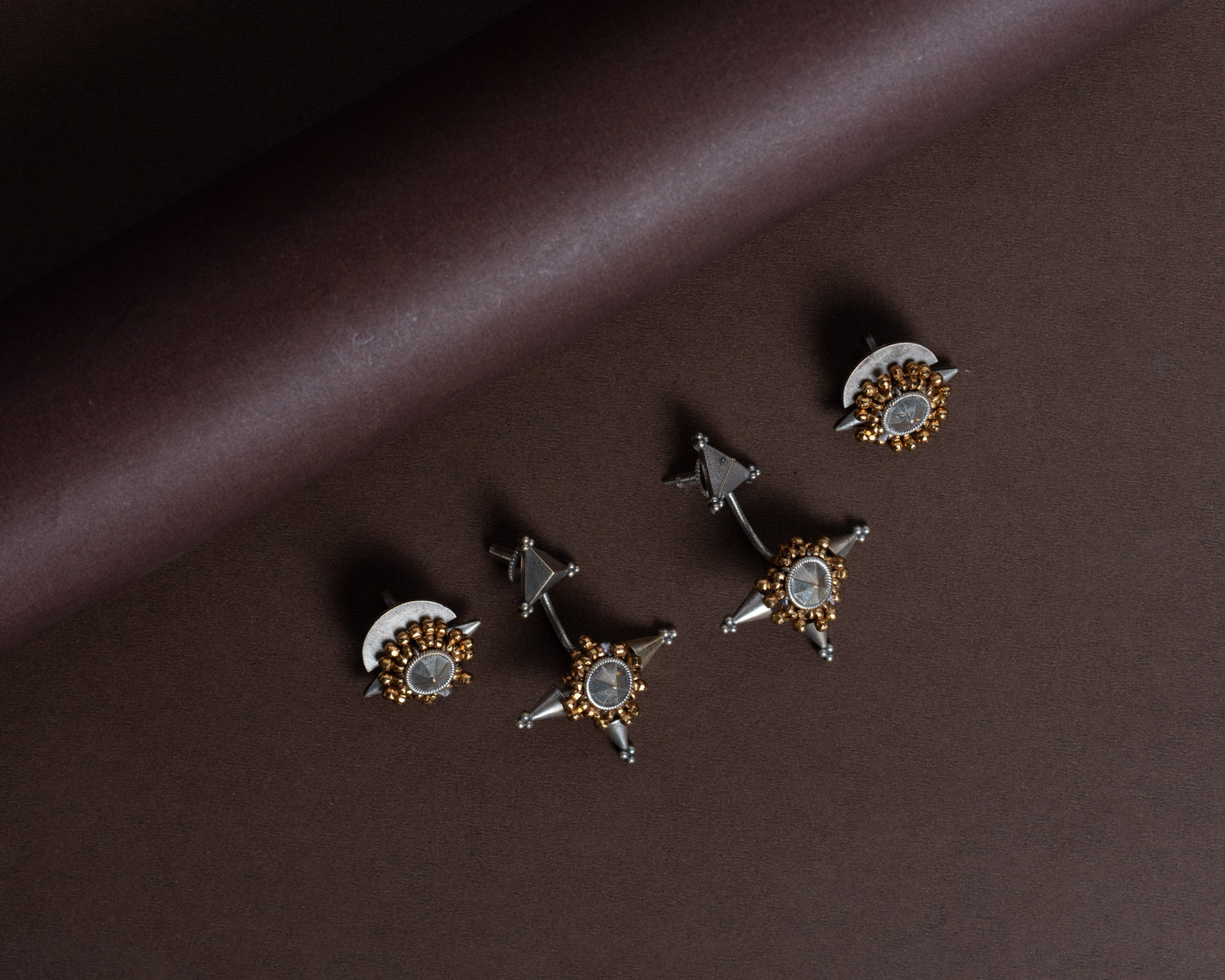 TAGS0018 - vintage german silver earrings by Tarana Accessories, handcrafted jewellery
