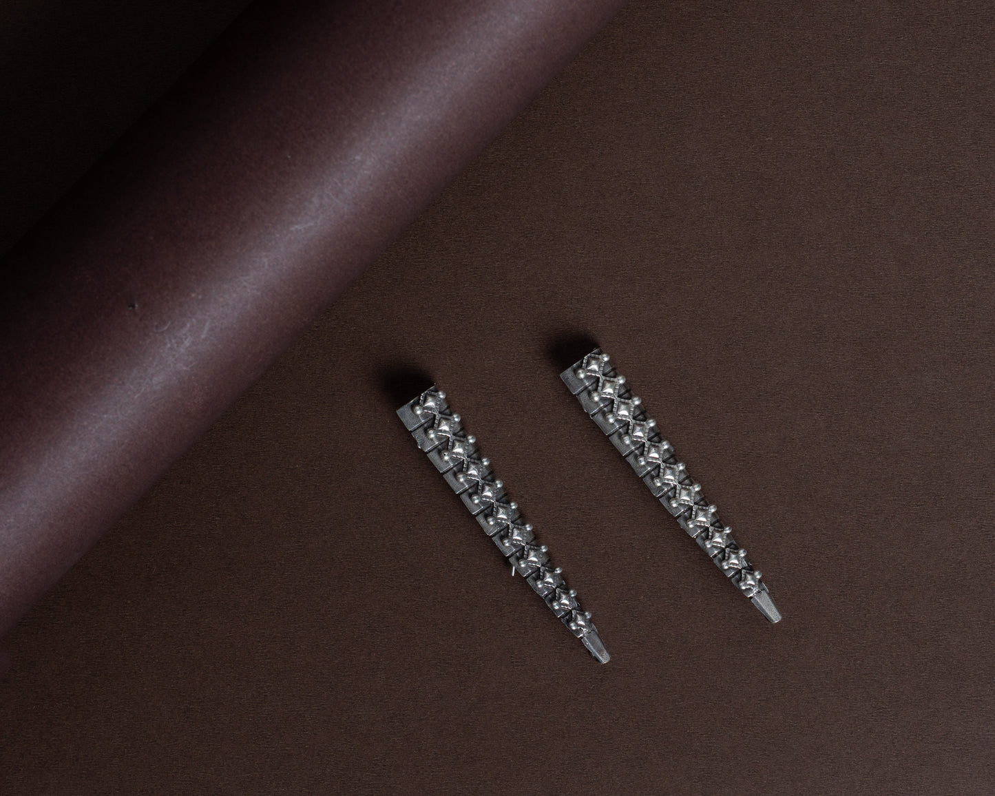 TAGS0019 - vintage german silver earrings by Tarana Accessories, handcrafted jewellery