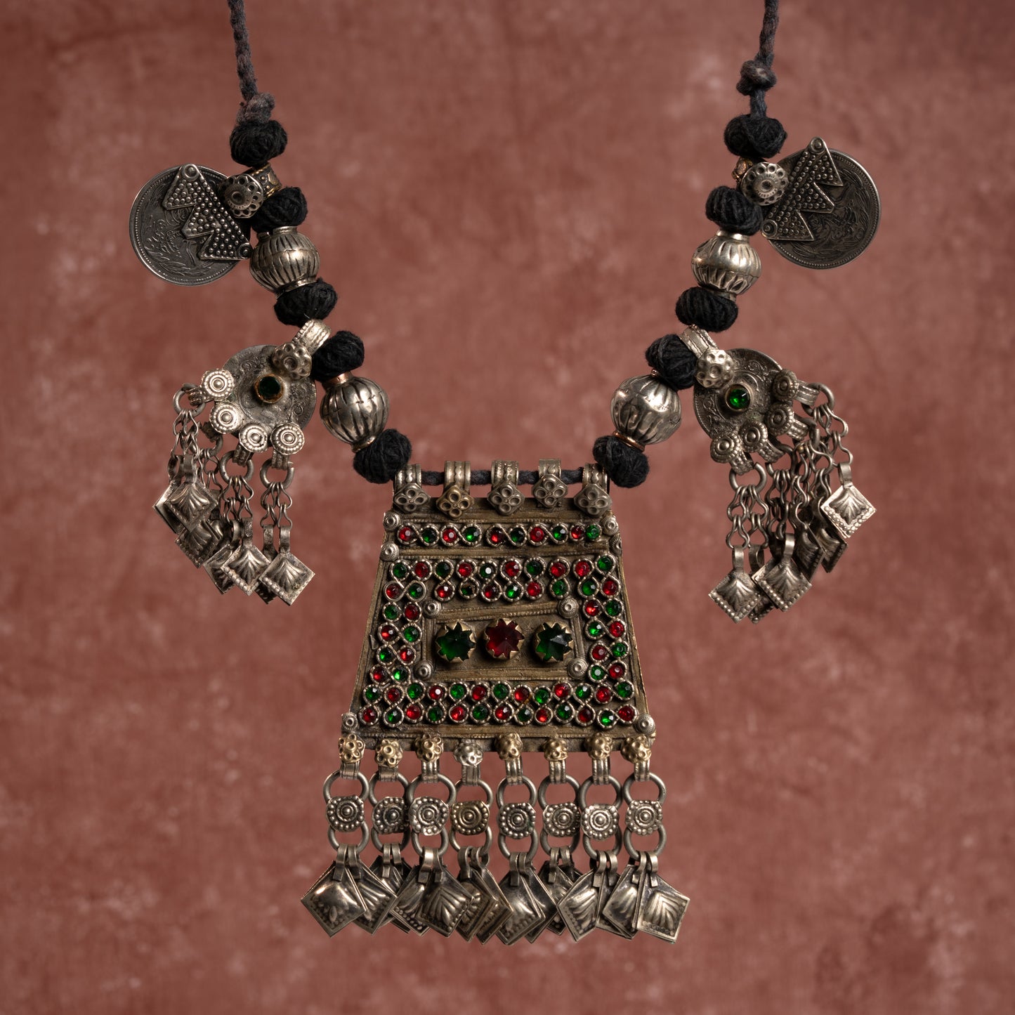 TAAJ0002 - vintage metal necklace by Tarana Accessories, handcrafted jewellery