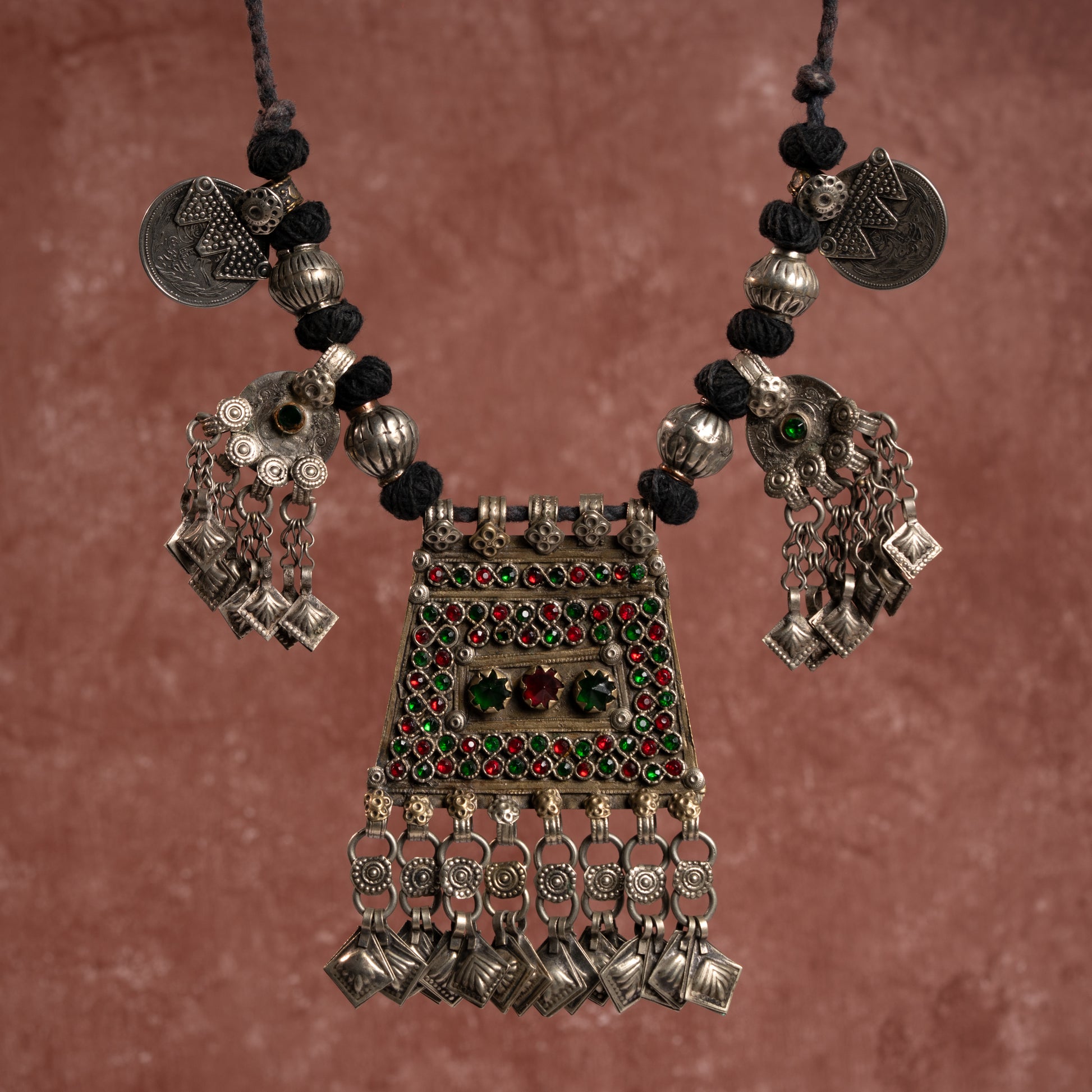 TAAJ0002 - vintage metal necklace by Tarana Accessories, handcrafted jewellery