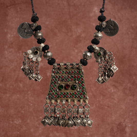 TAAJ0002 - vintage metal necklace by Tarana Accessories, handcrafted jewellery