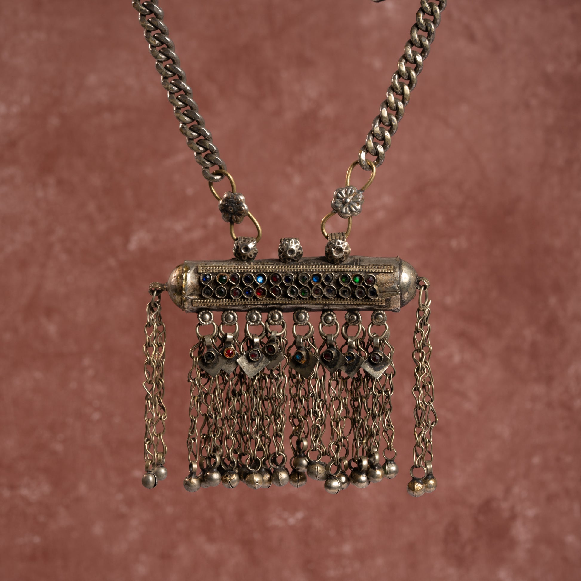 TAAJ0004 - vintage metal necklace by Tarana Accessories, handcrafted jewellery