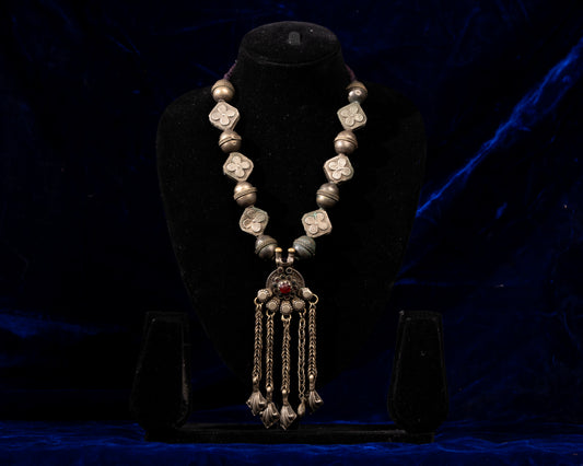 TAAJ0010 - vintage metal necklace by Tarana Accessories, handcrafted jewellery