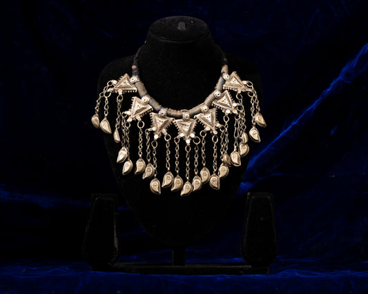 TAAJ0013 - vintage metal necklace by Tarana Accessories, handcrafted jewellery