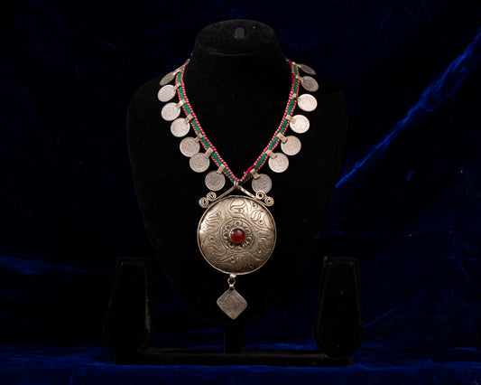 TAAJ0014 - vintage metal necklace by Tarana Accessories, handcrafted jewellery