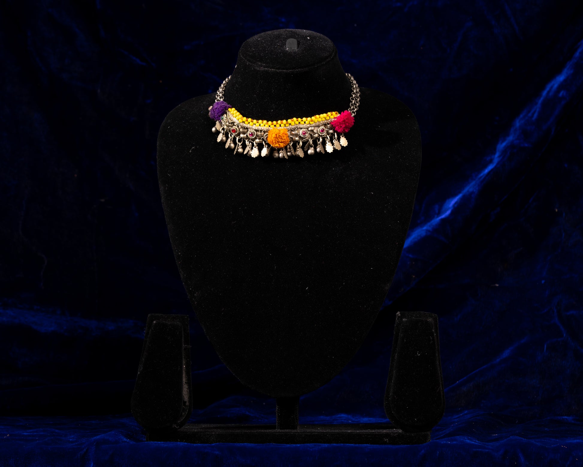 TAAJ0021 - vintage metal necklace by Tarana Accessories, handcrafted jewellery