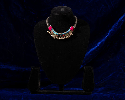 TAAJ0024 - vintage metal necklace by Tarana Accessories, handcrafted jewellery