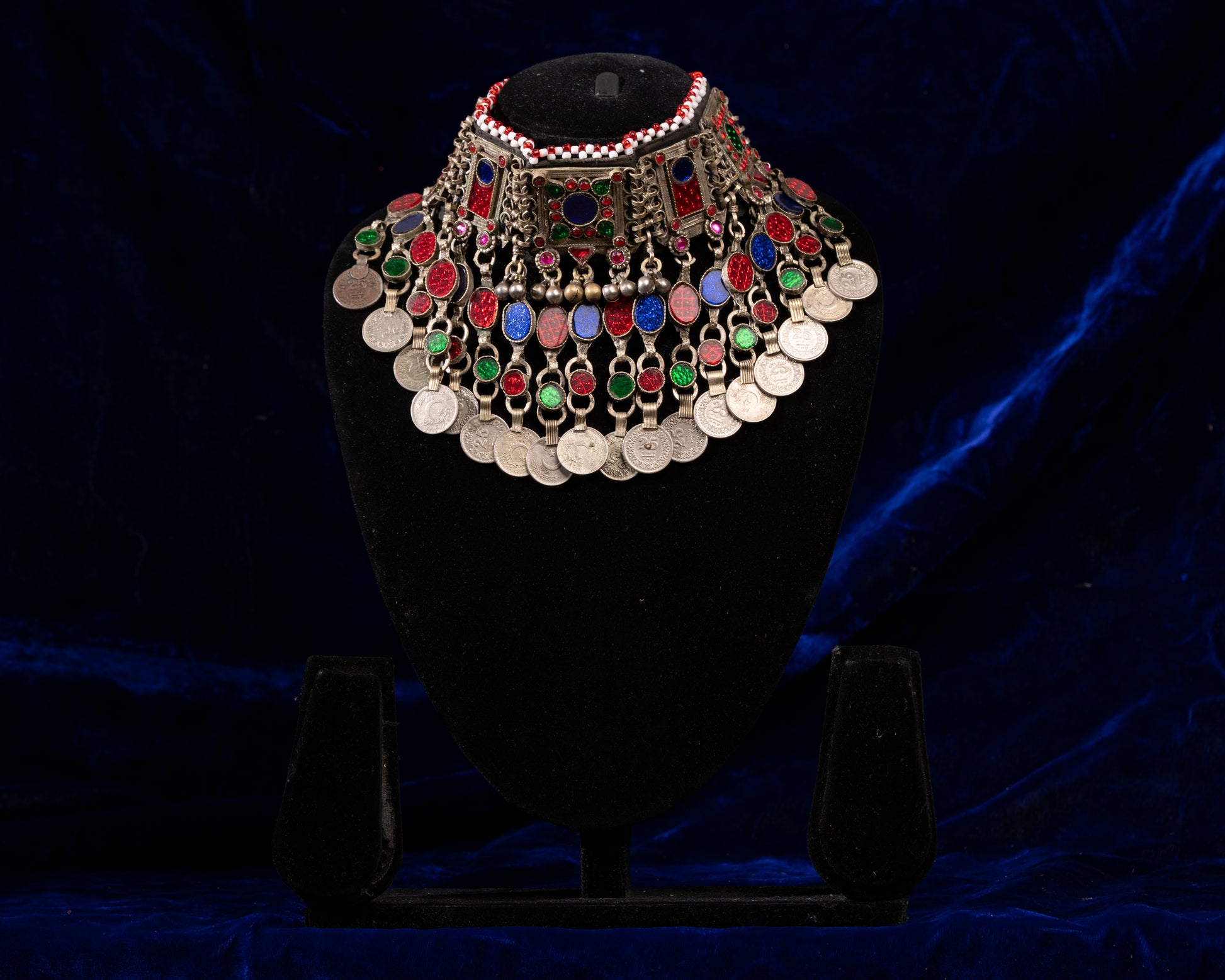 TAAJ0025 - vintage metal necklace by Tarana Accessories, handcrafted jewellery