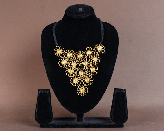 TAB00011 - vintage brass necklace by Tarana Accessories, handcrafted jewellery