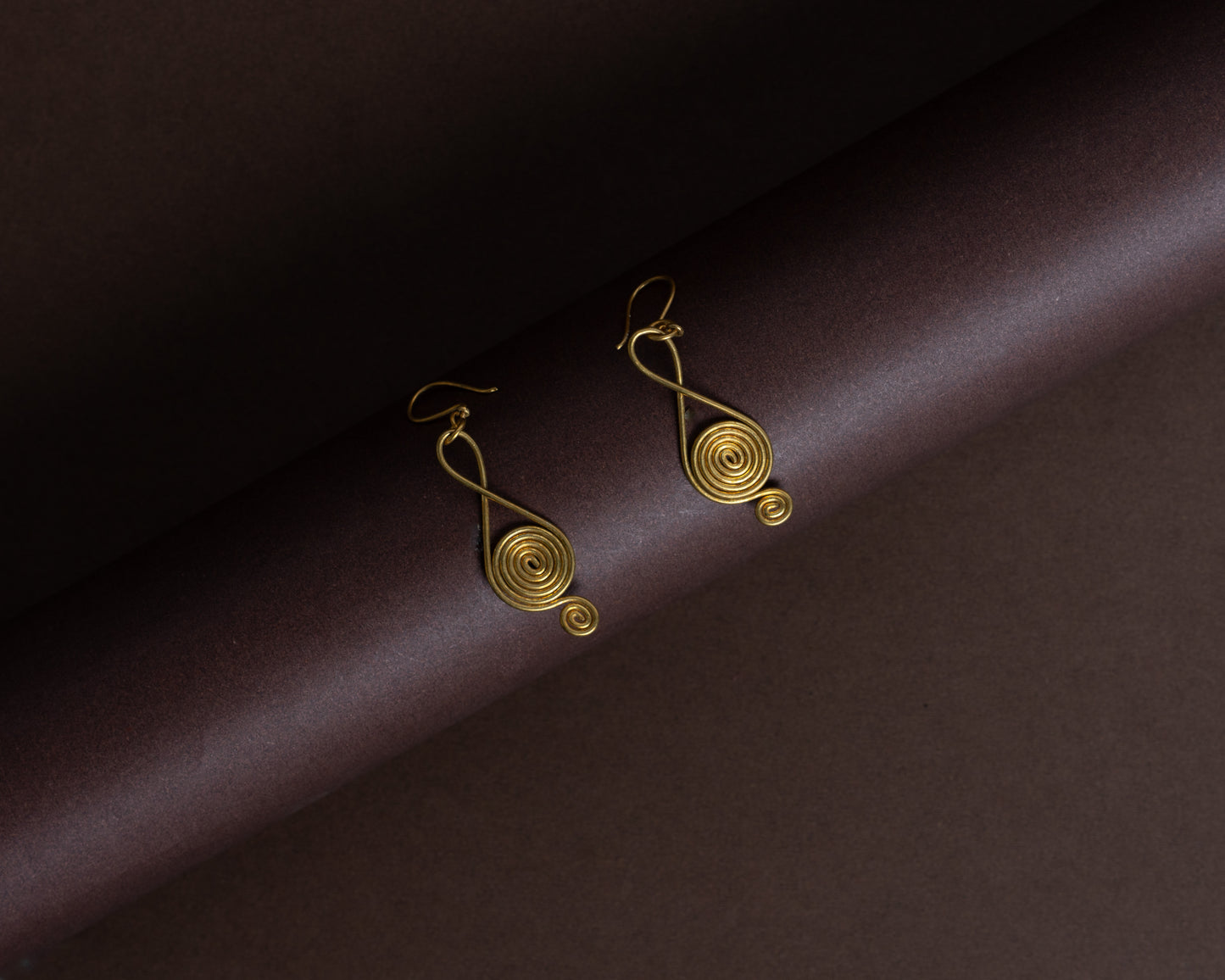 TAB00015 - vintage brass earrings by Tarana Accessories, handcrafted jewellery