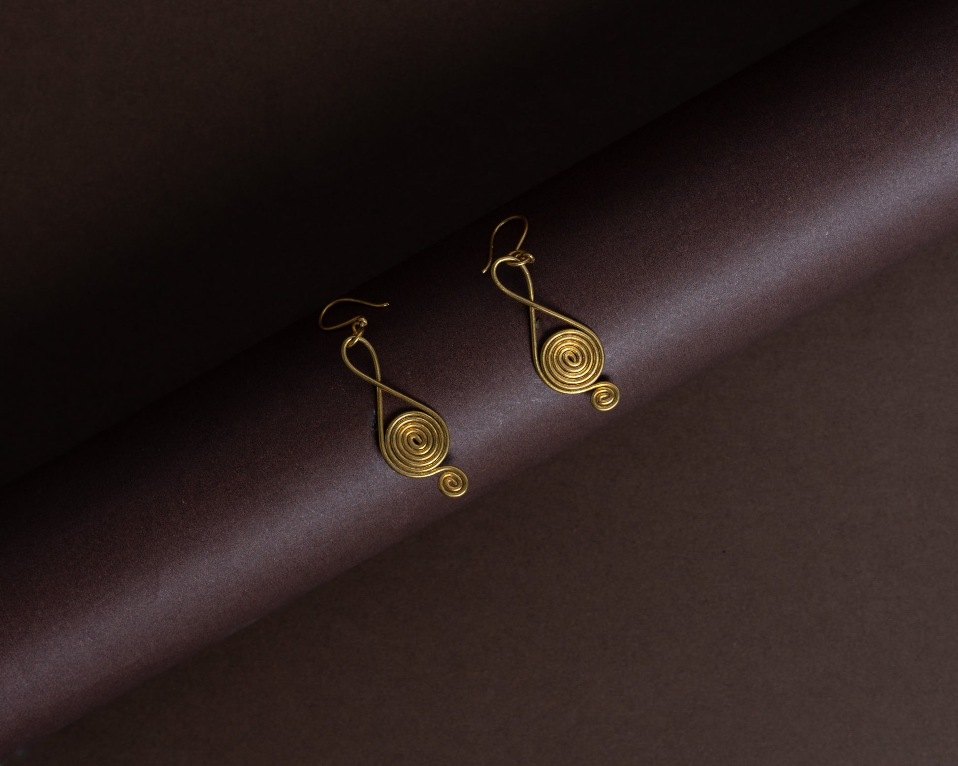 TAB00015 - vintage brass earrings by Tarana Accessories, handcrafted jewellery