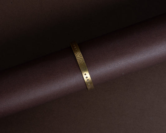 TAB00030 - vintage brass bracelet by Tarana Accessories, handcrafted jewellery