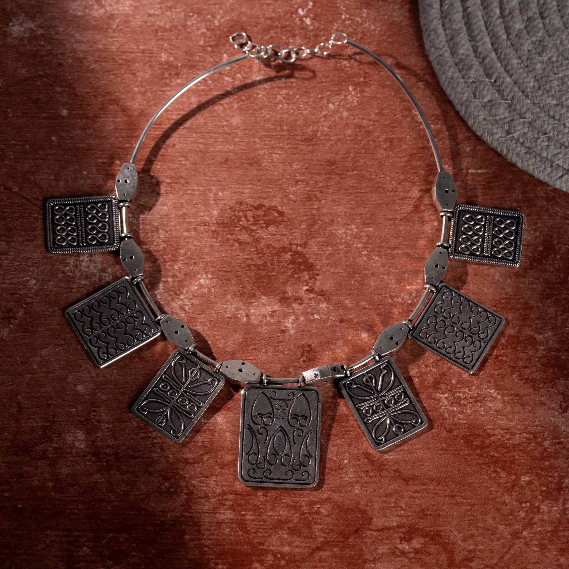 TAB00035 - vintage brass necklace by Tarana Accessories, handcrafted jewellery
