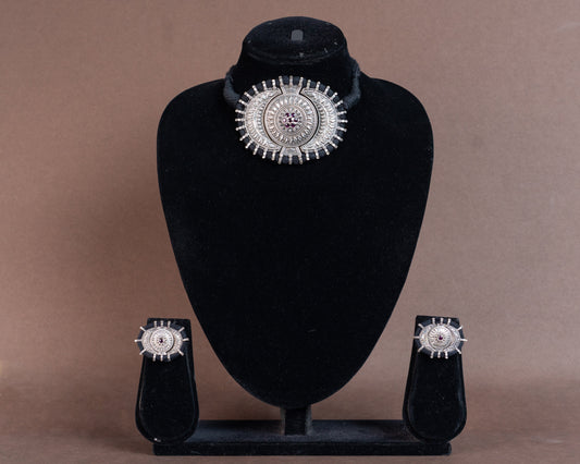 TAGS0001 - vintage german silver necklace by Tarana Accessories, handcrafted jewellery