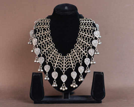 TAGS0004 - vintage german silver necklace by Tarana Accessories, handcrafted jewellery