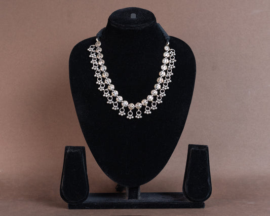 TAGS0009 - vintage german silver necklace by Tarana Accessories, handcrafted jewellery