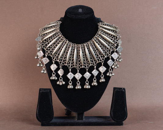 TAGS0011 - vintage german silver necklace by Tarana Accessories, handcrafted jewellery