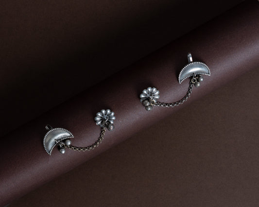 TAGS0013 - vintage german silver earrings by Tarana Accessories, handcrafted jewellery