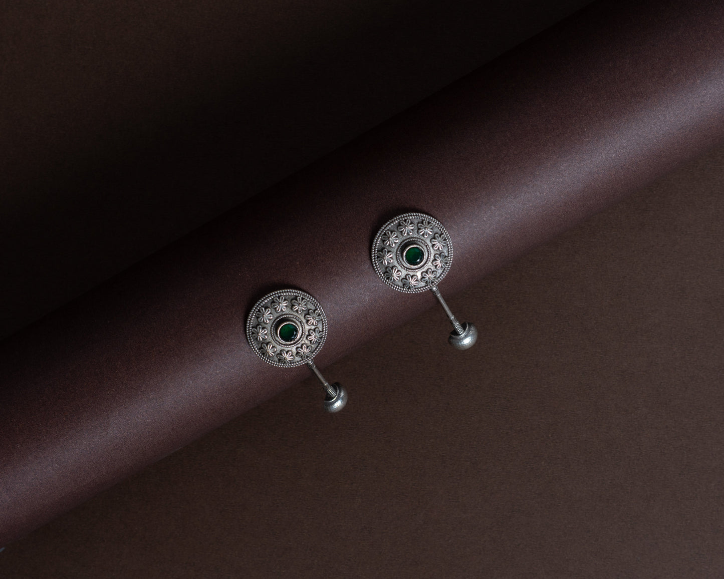 TAGS0016 - vintage german silver earrings by Tarana Accessories, handcrafted jewellery