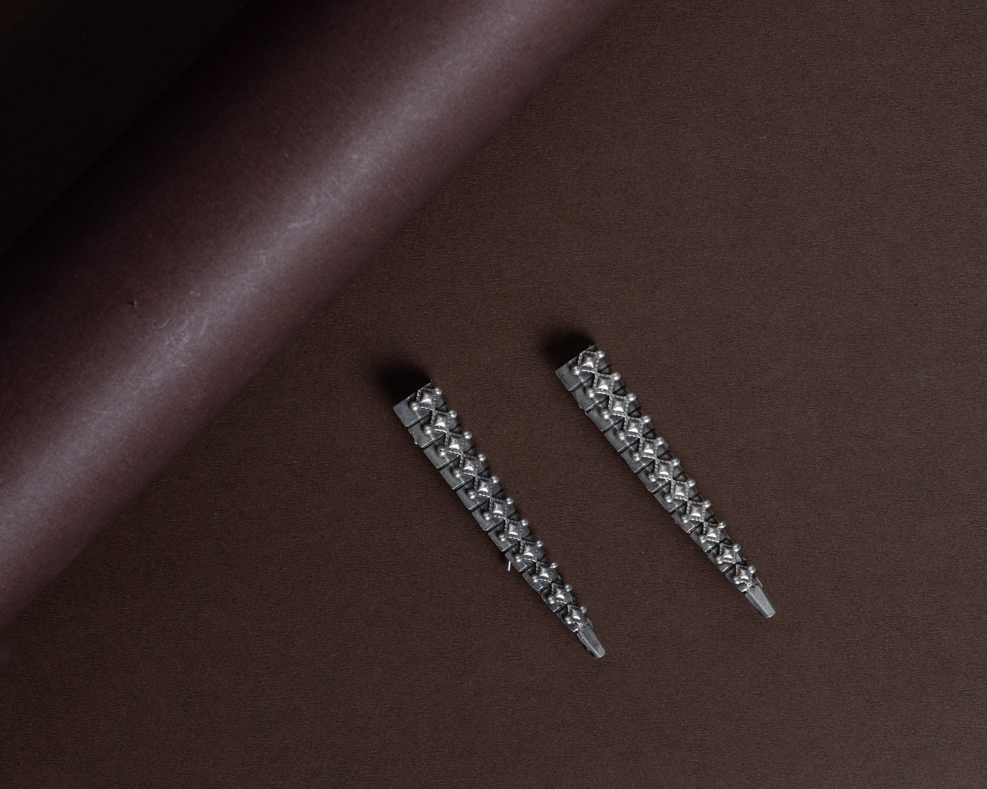 TAGS0019 - vintage german silver earrings by Tarana Accessories, handcrafted jewellery