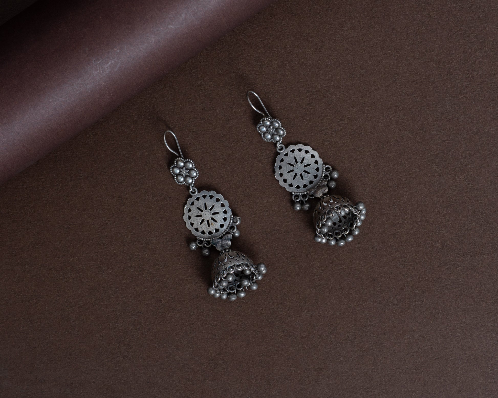 TAGS0020 - vintage german silver earrings by Tarana Accessories, handcrafted jewellery