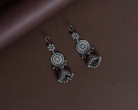 TAGS0020 - vintage german silver earrings by Tarana Accessories, handcrafted jewellery
