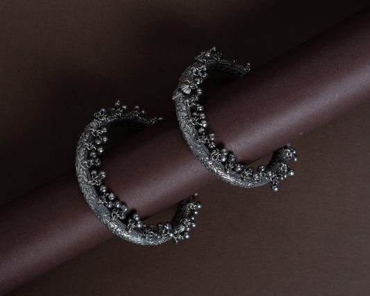 TAGS0023 - vintage german silver anklet by Tarana Accessories, handcrafted jewellery